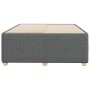 Estructura de cama sin colchón tela gris oscuro 120x190 cm