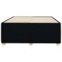 Estructura de cama sin colchón tela negro 120x190 cm
