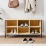 Mueble zapatero madera contrachapada roble Sonoma 100x35x50 cm de vidaXL, Zapateros y organizadores de calzado - Ref: Foro24-...