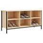 Mueble zapatero madera contrachapada roble Sonoma 100x35x50 cm de vidaXL, Zapateros y organizadores de calzado - Ref: Foro24-...