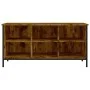 Mueble zapatero madera contrachapada roble ahumado 100x35x50 cm de vidaXL, Zapateros y organizadores de calzado - Ref: Foro24...