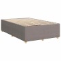 Estructura de cama sin colchón tela gris taupe 120x190 cm