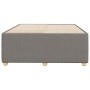Estructura de cama sin colchón tela gris taupe 120x190 cm