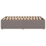 Estructura de cama sin colchón tela gris taupe 120x190 cm