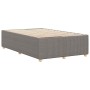 Estructura de cama sin colchón tela gris taupe 120x190 cm