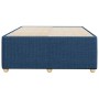 Estructura de cama sin colchón tela azul 120x190 cm
