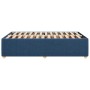 Estructura de cama sin colchón tela azul 120x190 cm