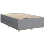 Estructura de cama sin colchón tela gris claro 120x200 cm