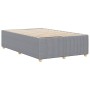 Estructura de cama sin colchón tela gris claro 120x200 cm