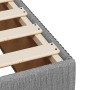 Estructura de cama sin colchón tela gris claro 120x200 cm