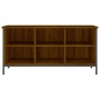 Mueble zapatero madera contrachapada roble marrón 100x35x50 cm