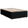 Estructura de cama sin colchón tela negro 120x200 cm