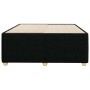 Estructura de cama sin colchón tela negro 120x200 cm