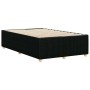 Estructura de cama sin colchón tela negro 120x200 cm