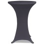 Funda elástica para mesa 2 unidades 80 cm gris antracita