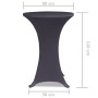 Elastic cover for table 2 units 80 cm anthracite gray by vidaXL, Covers - Ref: Foro24-131430, Price: 28,68 €, Discount: %