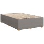 Estructura de cama sin colchón tela gris taupe 120x200 cm
