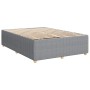 Cama sin colchón tela gris claro 140x190 cm