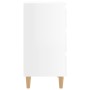 Mesita de noche patas madera 2 uds blanco brillo 40x35x69 cm de vidaXL, Mesitas de noche - Ref: Foro24-805900, Precio: 109,29...
