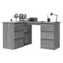 Sonoma Eckschreibtisch aus grauem Sperrholz 145x100x76 cm von vidaXL, Schreibtische - Ref: Foro24-815442, Preis: 193,00 €, Ra...