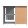 Sonoma Eckschreibtisch aus grauem Sperrholz 145x100x76 cm von vidaXL, Schreibtische - Ref: Foro24-815442, Preis: 193,00 €, Ra...