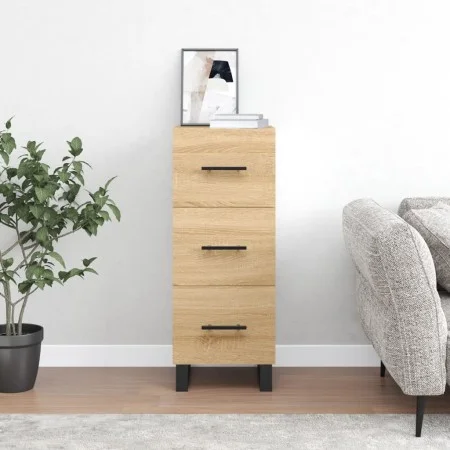 Sideboard aus Sonoma-Eichensperrholz, 34,5 x 34 x 90 cm von vidaXL, Sideboards - Ref: Foro24-828631, Preis: 96,27 €, Rabatt: %