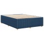 Cama sin colchón tela azul 140x190 cm