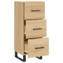 Sideboard aus Sonoma-Eichensperrholz, 34,5 x 34 x 90 cm von vidaXL, Sideboards - Ref: Foro24-828631, Preis: 96,27 €, Rabatt: %