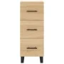 Sideboard aus Sonoma-Eichensperrholz, 34,5 x 34 x 90 cm von vidaXL, Sideboards - Ref: Foro24-828631, Preis: 96,27 €, Rabatt: %