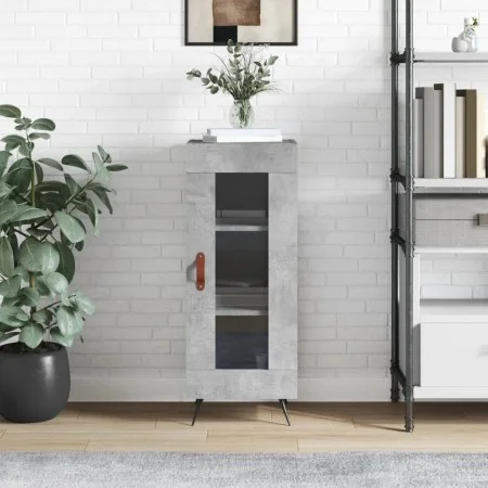Gray concrete plywood sideboard 34.5x34x90 cm by vidaXL, Sideboards - Ref: Foro24-828768, Price: 56,89 €, Discount: %