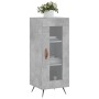 Aparador de madera contrachapada gris hormigón 34,5x34x90 cm de vidaXL, Aparadores - Ref: Foro24-828768, Precio: 57,55 €