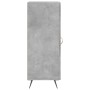 Aparador de madera contrachapada gris hormigón 34,5x34x90 cm de vidaXL, Aparadores - Ref: Foro24-828768, Precio: 57,55 €