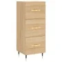 Aparador madera contrachapada color roble Sonoma 34,5x34x90 cm de vidaXL, Aparadores - Ref: Foro24-828583, Precio: 67,25 €, D...