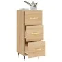 Aparador madera contrachapada color roble Sonoma 34,5x34x90 cm de vidaXL, Aparadores - Ref: Foro24-828583, Precio: 67,25 €, D...