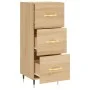 Aparador madera contrachapada color roble Sonoma 34,5x34x90 cm de vidaXL, Aparadores - Ref: Foro24-828583, Precio: 67,25 €, D...