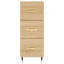 Aparador madera contrachapada color roble Sonoma 34,5x34x90 cm de vidaXL, Aparadores - Ref: Foro24-828583, Precio: 67,25 €, D...