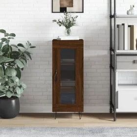 Oak brown engineered wood sideboard 34.5x34x90 cm by vidaXL, Sideboards - Ref: Foro24-828795, Price: 57,26 €, Discount: %