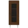 Oak brown engineered wood sideboard 34.5x34x90 cm by vidaXL, Sideboards - Ref: Foro24-828795, Price: 57,26 €, Discount: %