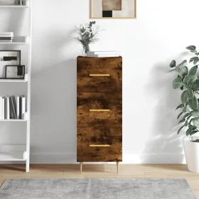 Smoked oak engineered wood sideboard 34.5x34x90 cm by vidaXL, Sideboards - Ref: Foro24-828593, Price: 67,99 €, Discount: %