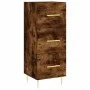 Sideboard aus geräuchertem Eichenholzwerkstoff, 34,5 x 34 x 90 cm von vidaXL, Sideboards - Ref: Foro24-828593, Preis: 67,99 €...