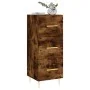 Sideboard aus geräuchertem Eichenholzwerkstoff, 34,5 x 34 x 90 cm von vidaXL, Sideboards - Ref: Foro24-828593, Preis: 67,99 €...