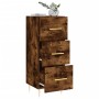 Sideboard aus geräuchertem Eichenholzwerkstoff, 34,5 x 34 x 90 cm von vidaXL, Sideboards - Ref: Foro24-828593, Preis: 68,85 €...