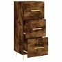 Sideboard aus geräuchertem Eichenholzwerkstoff, 34,5 x 34 x 90 cm von vidaXL, Sideboards - Ref: Foro24-828593, Preis: 67,99 €...