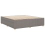 Cama sin colchón tela gris taupe 180x200 cm