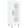 Aparador de madera contrachapada blanco brillante 34,5x34x90 cm de vidaXL, Aparadores - Ref: Foro24-828790, Precio: 60,72 €, ...