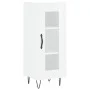 Aparador de madera contrachapada blanco brillante 34,5x34x90 cm de vidaXL, Aparadores - Ref: Foro24-828790, Precio: 60,04 €, ...