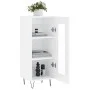 Hochglanzweißes Sperrholz-Sideboard 34,5 x 34 x 90 cm von vidaXL, Sideboards - Ref: Foro24-828790, Preis: 60,04 €, Rabatt: %