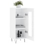 Hochglanzweißes Sperrholz-Sideboard 34,5 x 34 x 90 cm von vidaXL, Sideboards - Ref: Foro24-828790, Preis: 60,78 €, Rabatt: %
