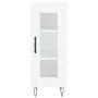 Hochglanzweißes Sperrholz-Sideboard 34,5 x 34 x 90 cm von vidaXL, Sideboards - Ref: Foro24-828790, Preis: 60,04 €, Rabatt: %