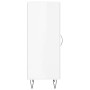 Aparador de madera contrachapada blanco brillante 34,5x34x90 cm de vidaXL, Aparadores - Ref: Foro24-828790, Precio: 60,72 €, ...